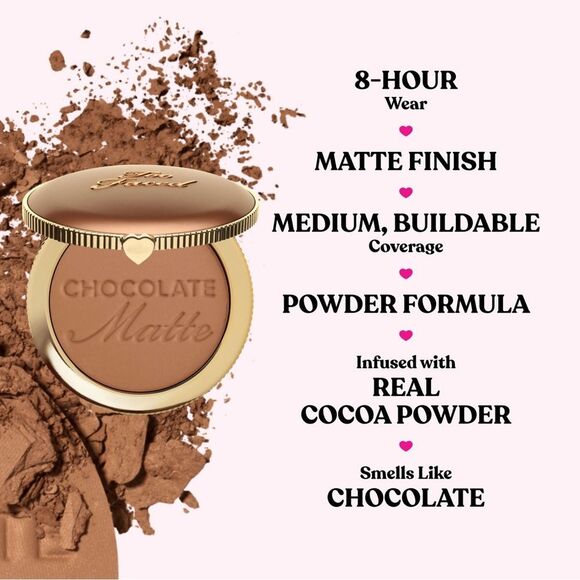 Too Faced Chocolate Soleil Matte Bronzer - Dark Chocolate - Picture 5 of 6